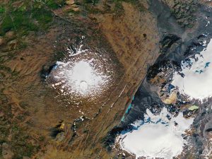 OK glacier in Iceland melting