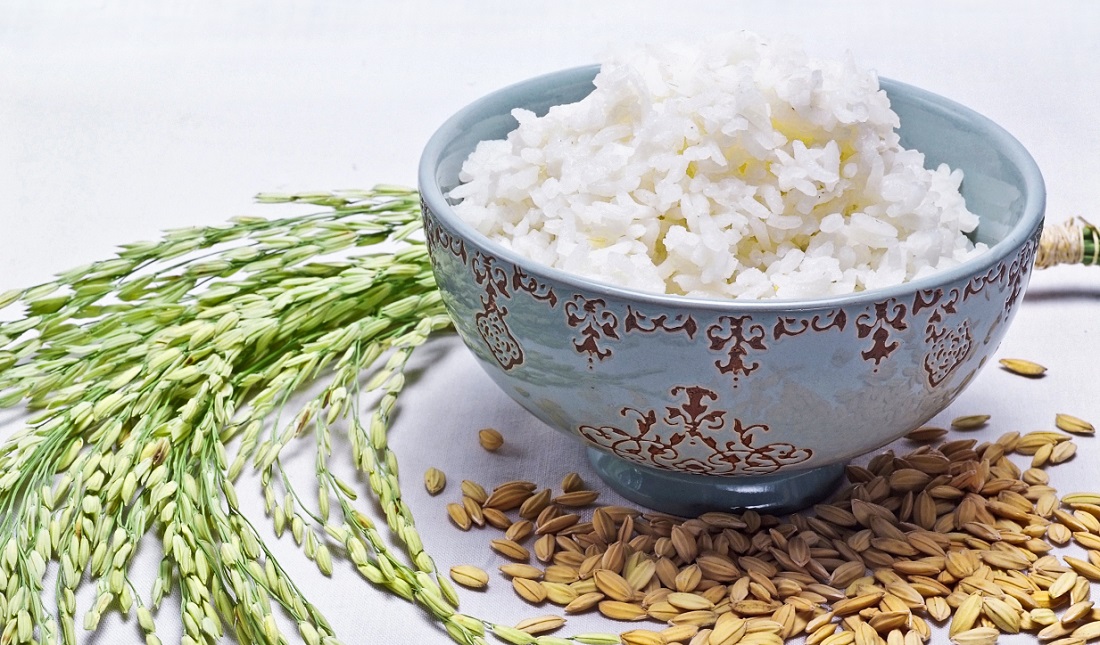 קערת אורז לבן, אורז חום ושיבולת אורז